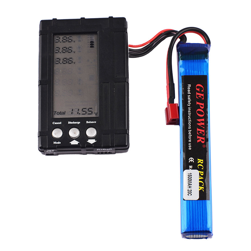 电动玩具枪7.4V11.1v 1500mAh锦明8 11 斯泰迪M4SS精击SLR锂电池