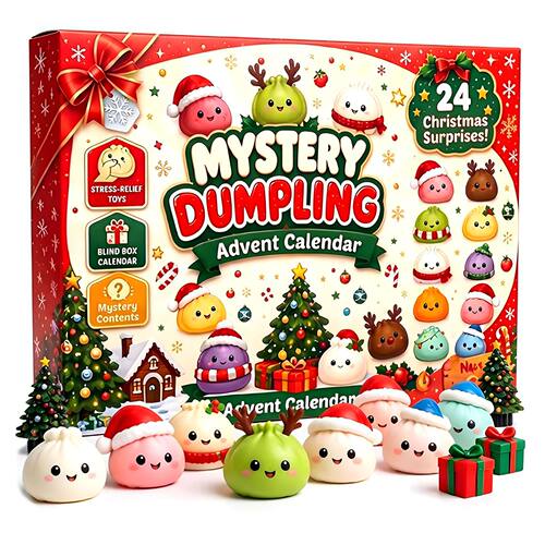 圣诞节捏捏盲盒24天圣诞节倒数日历盲盒捏捏乐 Christmas Squishy