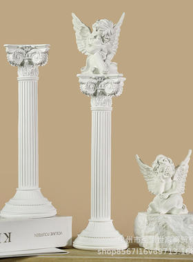 罗马柱创意欧美风格道具建筑摆件品客厅玄关书房影棚跨境拍摄