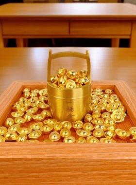 元宝金条厂家仿真沙金小元宝金砖配饰摆件创意玩具配件装饰品