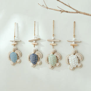 地中海风立体海龟儿童挂件海洋风玄关房间装 饰品墙面壁饰挂饰