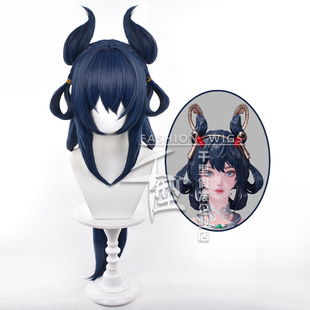【千型】 王者 公孙离 cos假发 离恨烟 仿真头皮顶墨染江湖