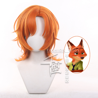 千型疯狂动物城狐尼克cos假发