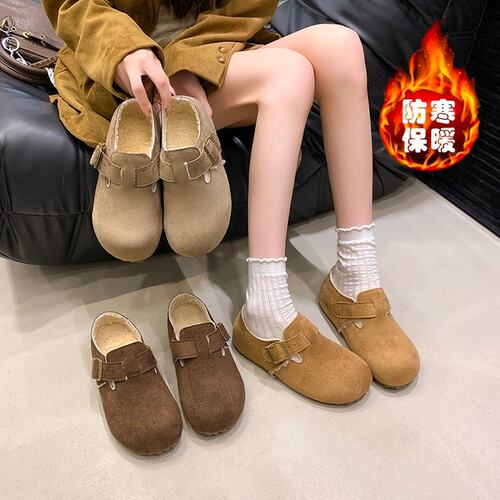 内增高厚底全包加绒勃肯鞋女鞋子
