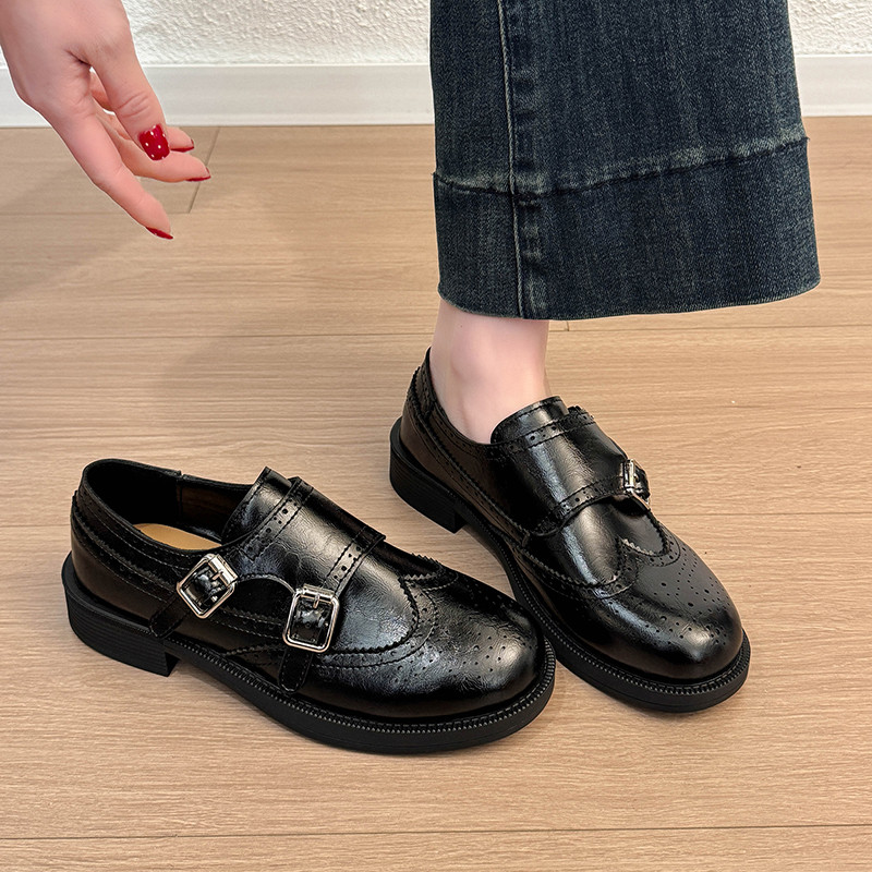 小众雕花布洛克鞋女2026春季新款英伦风牛津鞋女复古小皮鞋乐福鞋,女鞋,牛津鞋/布洛克鞋/德比鞋,淘宝优惠券,粉丝福利购,淘宝优惠卷