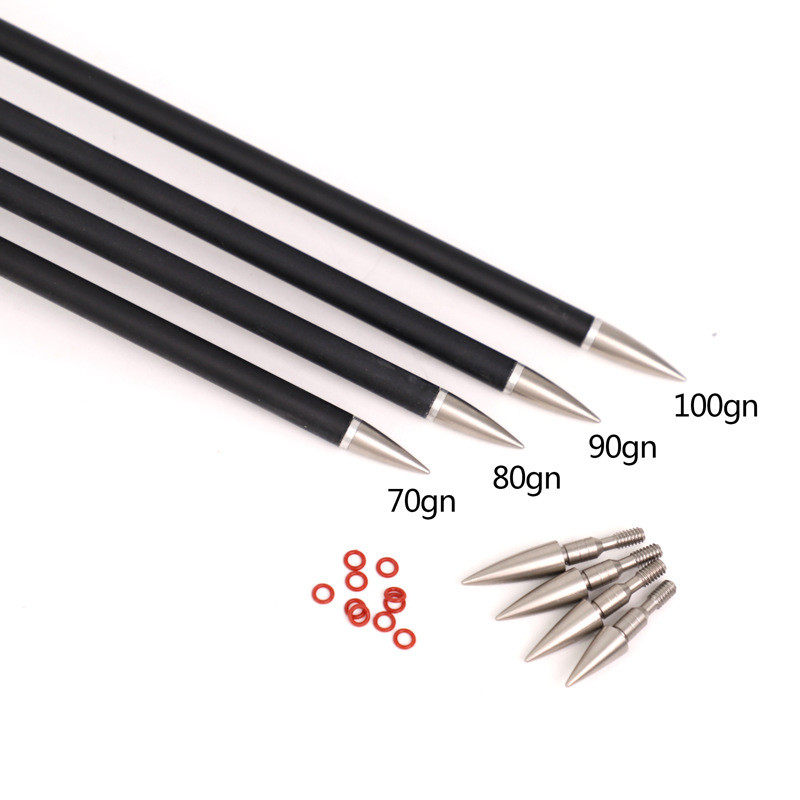 2mm靶头用螺纹锥形破风箭头可做配重靶头箭支配件