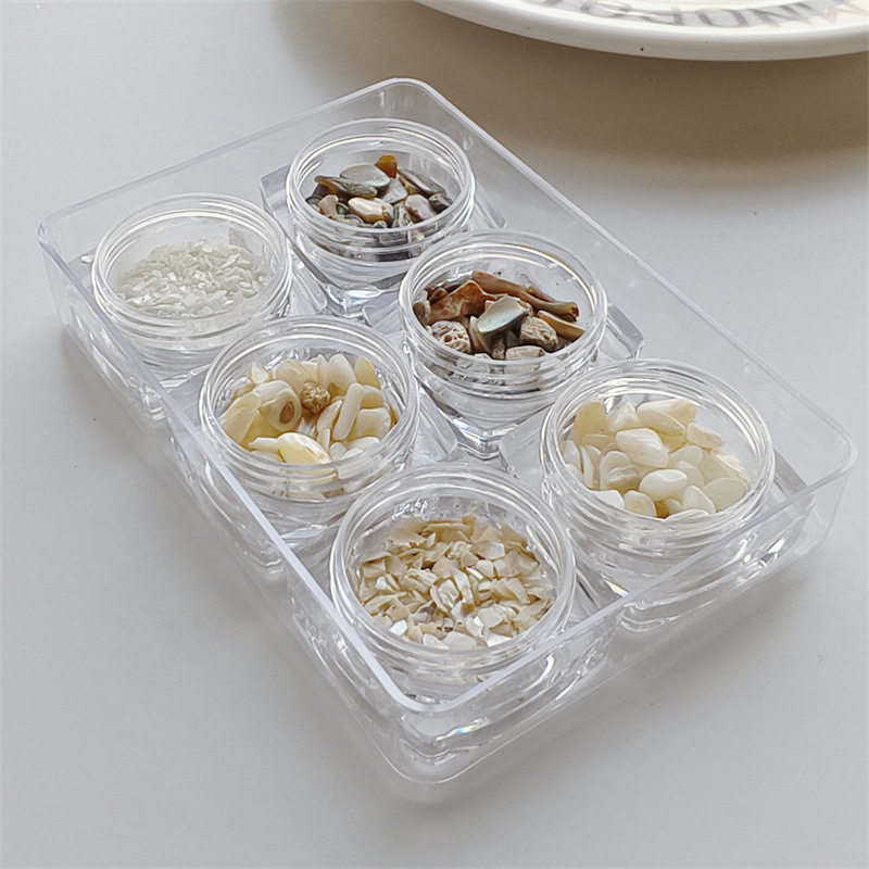 美甲饰品贝壳片贝壳碎石彩色贝壳指甲装饰