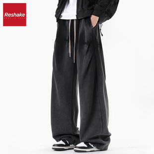 SHAKE 春季 华菲·型格美式 男士 扎染潮牌褶皱运动休闲裤 FAIRWHALE