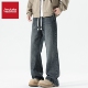牛仔裤 FAIRWHALE 水洗 美式 微喇男士 SHAKE 华菲·型格直筒宽松冬季