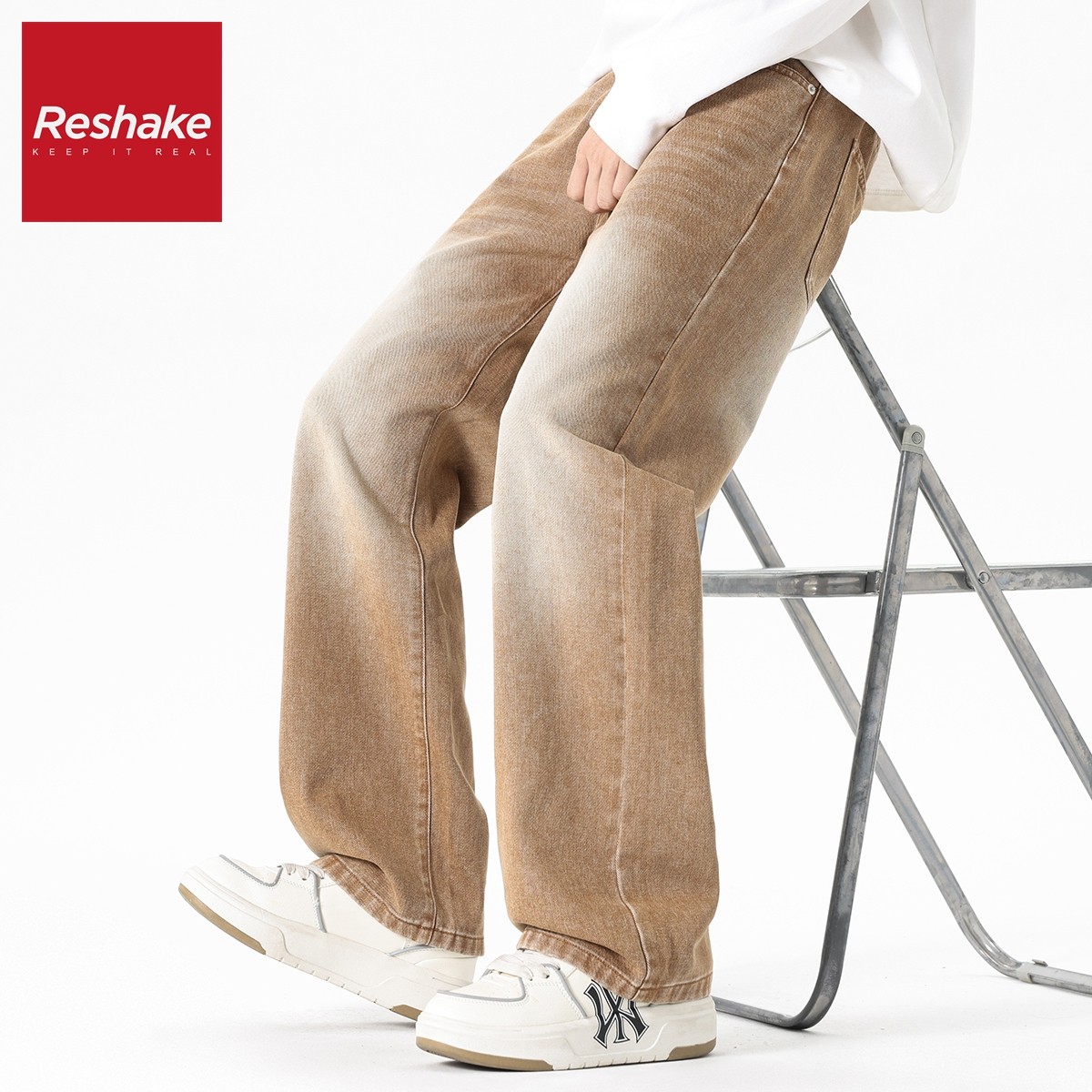 华菲型格2025新款美式牛仔裤男士