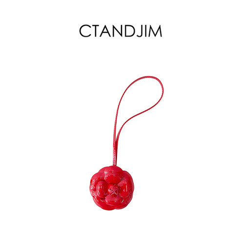 CTANDJIM头层皮山茶花挂件 包包配件 挂饰 限量不补