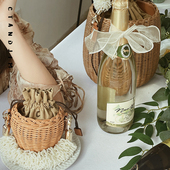 CTANDJIM城堡女主珍珠手提篮子包 珍珠编织篮子包 重磅