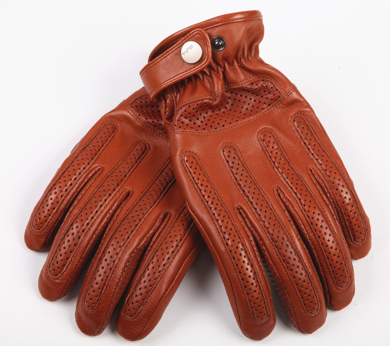 elma防滑越野驾驶羊皮摩托车手套