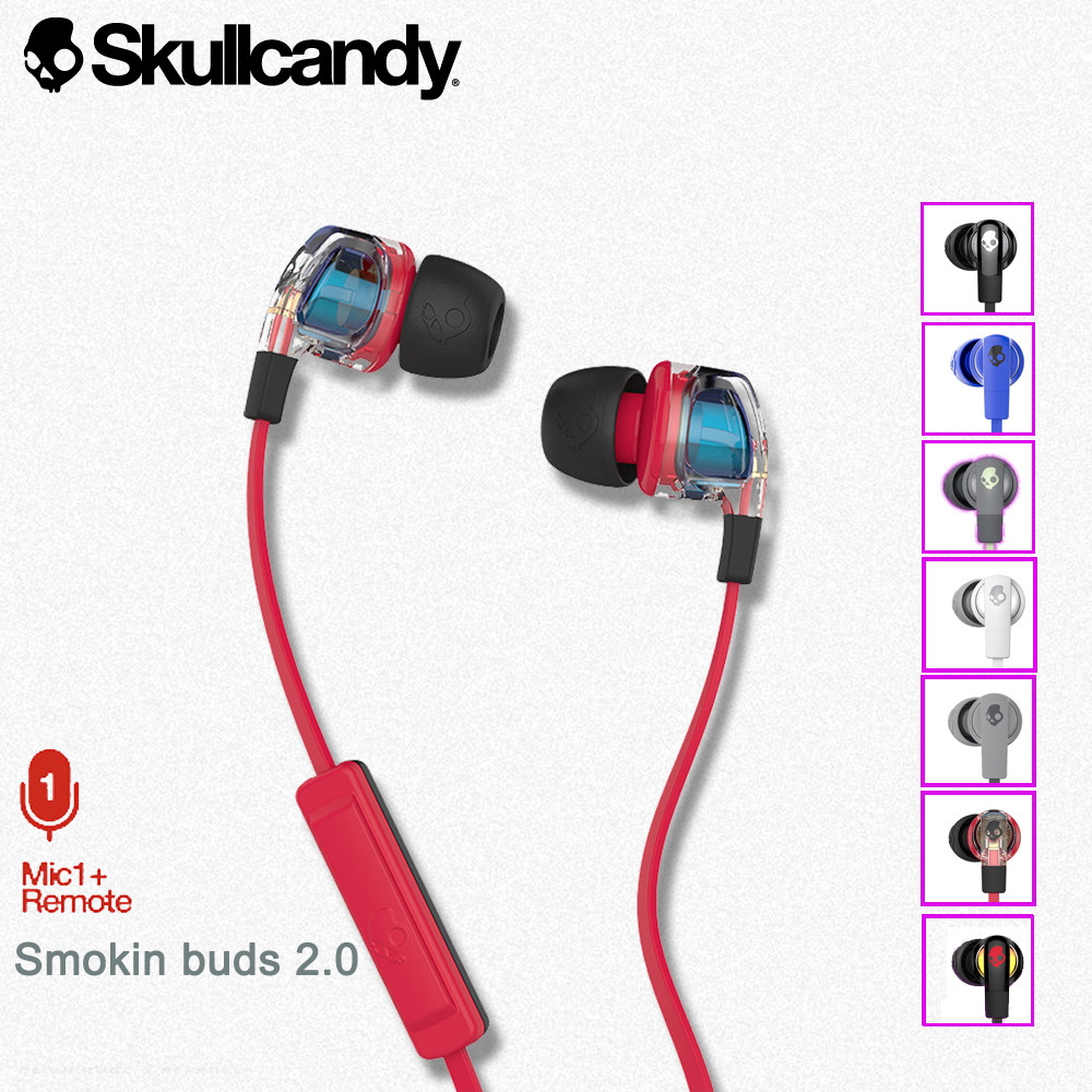 skullcandy Smokin Buds 2 骷髅头 入耳式重低音耳机耳塞线控带麦在类目 影音电器, 耳机/耳麦中 - 来自Buy2taobao.com提供专业的淘宝代购服务