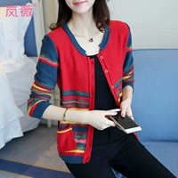 Áo len dệt kim Nữ cardigan ngắn Mama Pack Áo len Hàn Quốc Áo khoác nữ 2019 Mùa xuân Mặc mới Áo mới - Đan Cardigan quần áo nữ đẹp