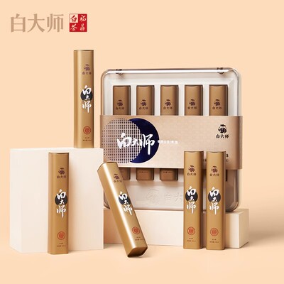 白大师福鼎正宗高山老白茶2018年寿眉龙珠礼盒装紧压茶叶送礼150g