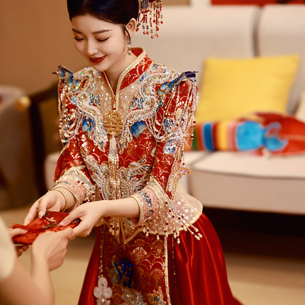 2026婚礼秀禾服婚服新款新娘结婚中式礼服出阁出嫁高端夏季秀和服