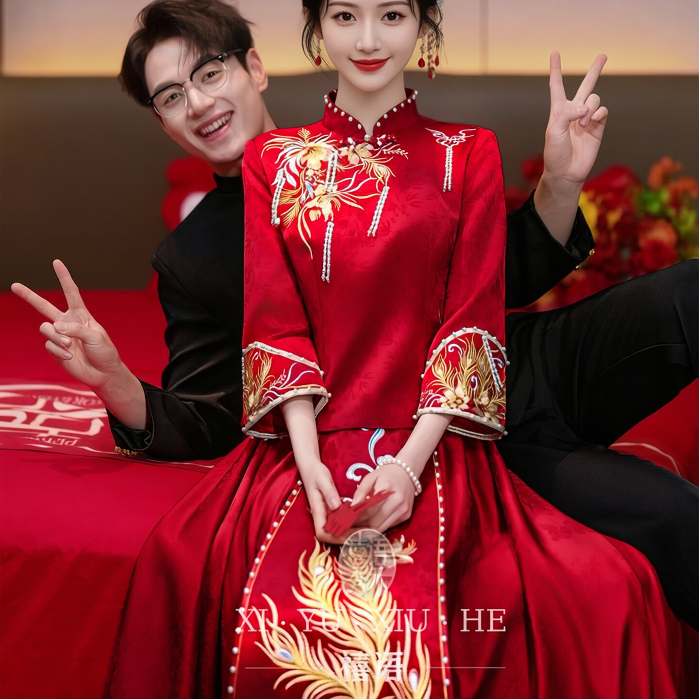 新中式秀禾服新娘2026新款新娘结婚出阁服敬酒服小个子订婚礼服女