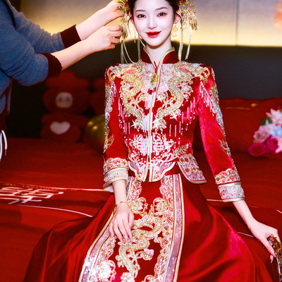 薄款秀禾收腰显瘦新款服婚服