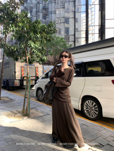 现货 上衣 MOMETHOME 不规则微喇袖 松弛懒人裙连衣裙 懒人bi备