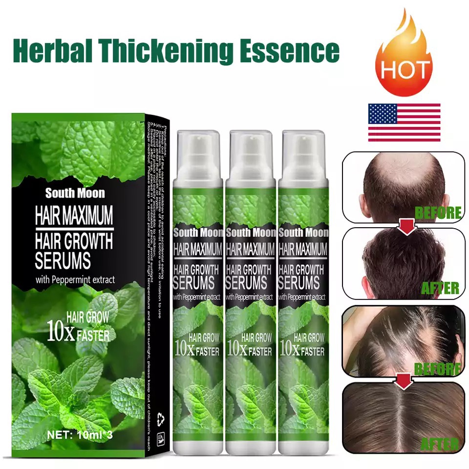 3/1pcs Herbal Essence Hair Growth Spray Serum Anti Hair Loss