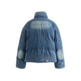 新标90绒手工磨洗牛仔羽绒服宽松版男女同款可二开A200-P295，男装羽绒服，星座1207-1