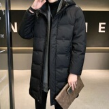 店主风@羽绒服男长款过膝中长款压花潮牌YRF202-P245，男装羽绒服，星座1207-1
