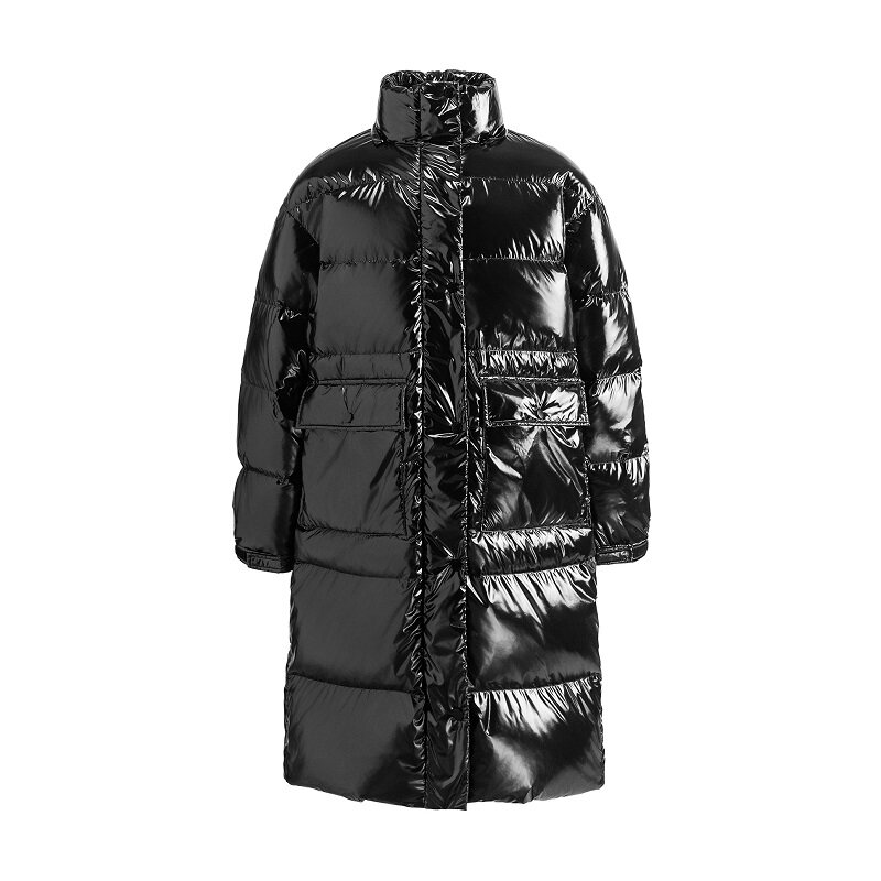 平铺新标90绒长款亮面羽绒服港风宽松中性情侣可二开A305-P350,男装羽绒服,星座1207-1