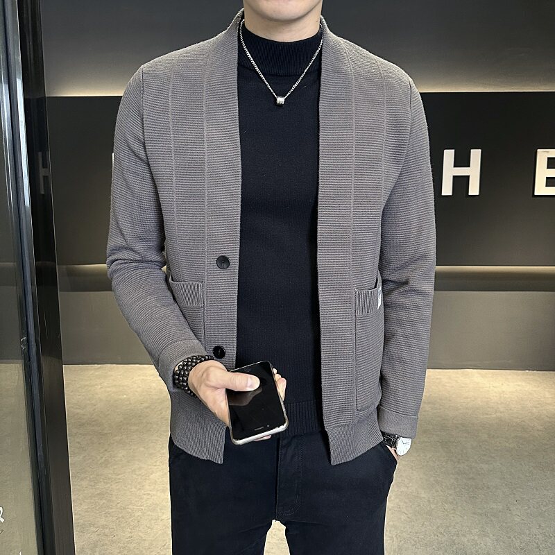 店主风针织开衫男高品质夹克毛衣外套KS32306-P65,男装针织衫/毛衣,星座1207-1