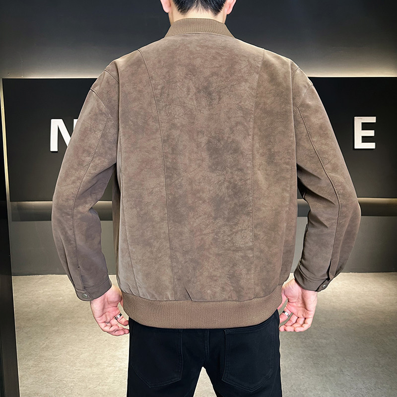 新款店主风皮衣男潮流休闲夹克外套大码男装818-大码P88小码P80,男装皮衣,星座1207-1
