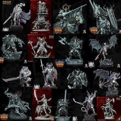 混沌大军 黑暗之奴  恐惧军团 混沌勇士 重甲骑兵 战棋 桌游 棋子