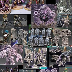 40K 战锤星界女兵 妹子部队 星际战士 终结者 战棋棋子 桌游模型