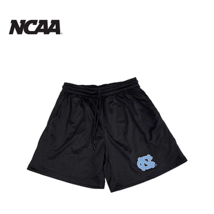 NCAA品牌北卡杜克UNC美式小短裤运动休闲训练网眼不过膝男女同款