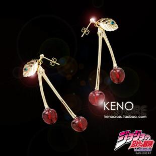 预定 JOJO的奇妙冒险3 星尘斗士 花京院典明 饰品 耳坠耳环 耳钉