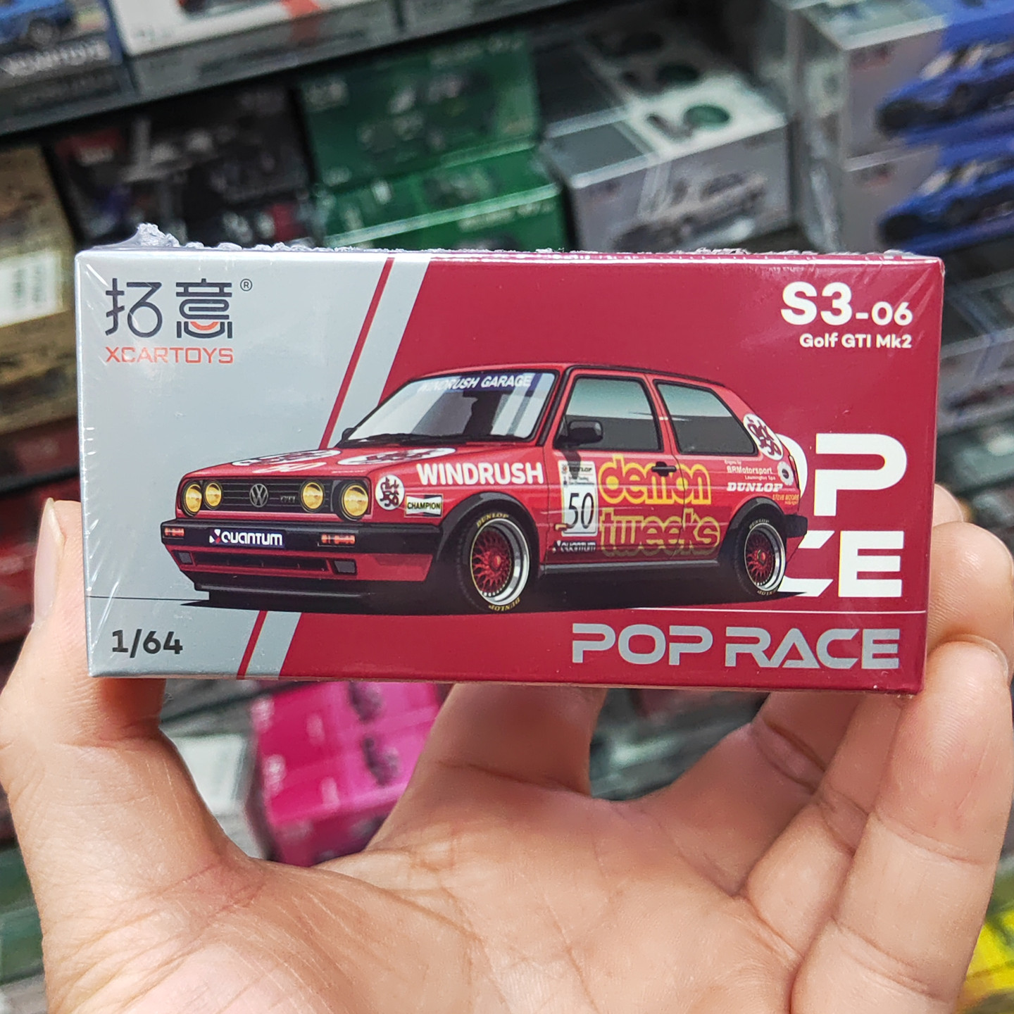 拓意164高尔夫GTIMk2合金车模