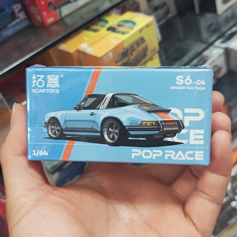 正版164保时捷964Targa敞篷版