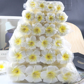 装 10个装 仿真鸡蛋花傣族头饰夏威夷PE头花旅游花瓣DIY发夹 饰花朵