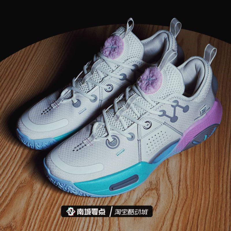 李宁韦德全城9棉花糖无眠警告男子防滑减震回弹42篮球鞋abar005