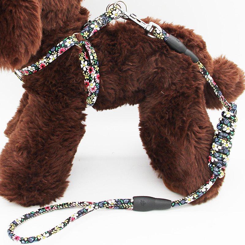 狗绳泰迪狗狗专用比熊博美小型犬用品狗链PU皮背心式胸背带牵引绳