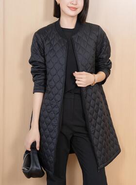 YUN2024冬季新款女棒球领拉链门襟韩版百搭吉利格夹棉外套5076