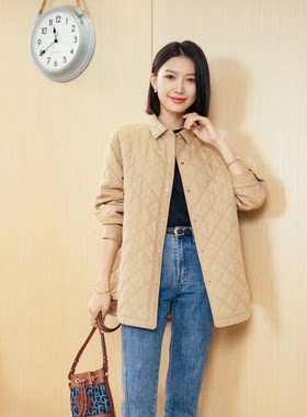 长袖外套韫夹棉通勤风宽松版