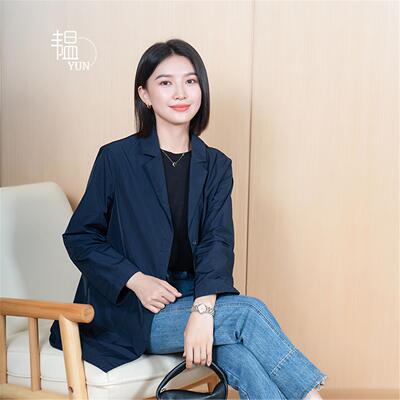 YUN经典气质韩版单排扣风衣外套