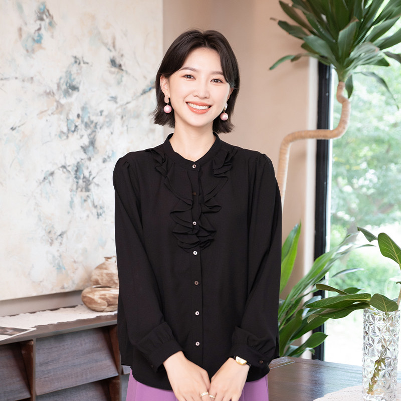 2025春季新品定制女气质通勤衬衫