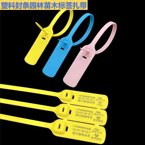 塑料封条一次性标签医疗吊牌扎带