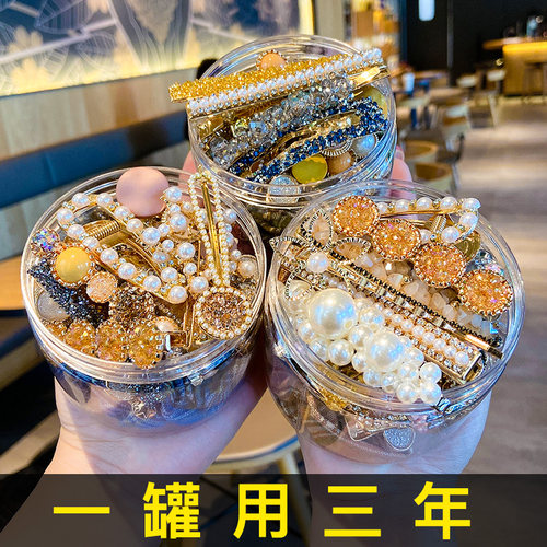 夏季发夹刘海珍珠发卡高端发饰