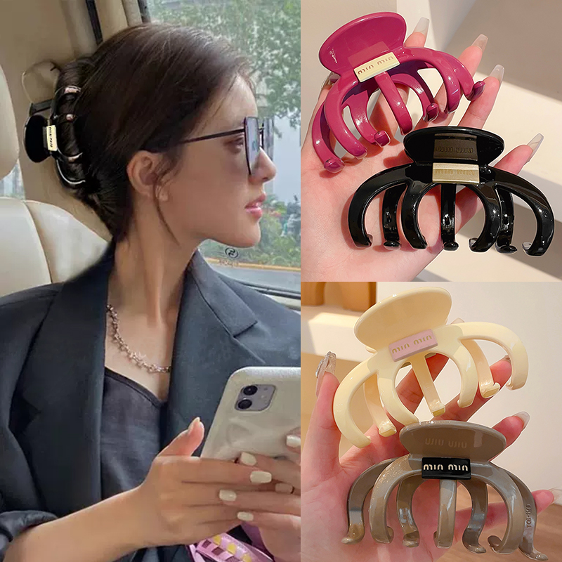 高级感大号抓夹女2024新款发量多鲨鱼夹子发卡后脑勺盘发发夹头饰