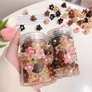 公主头饰浏海迷你小抓夹前额编发卡女夏季侧边小号花朵发夹子头饰