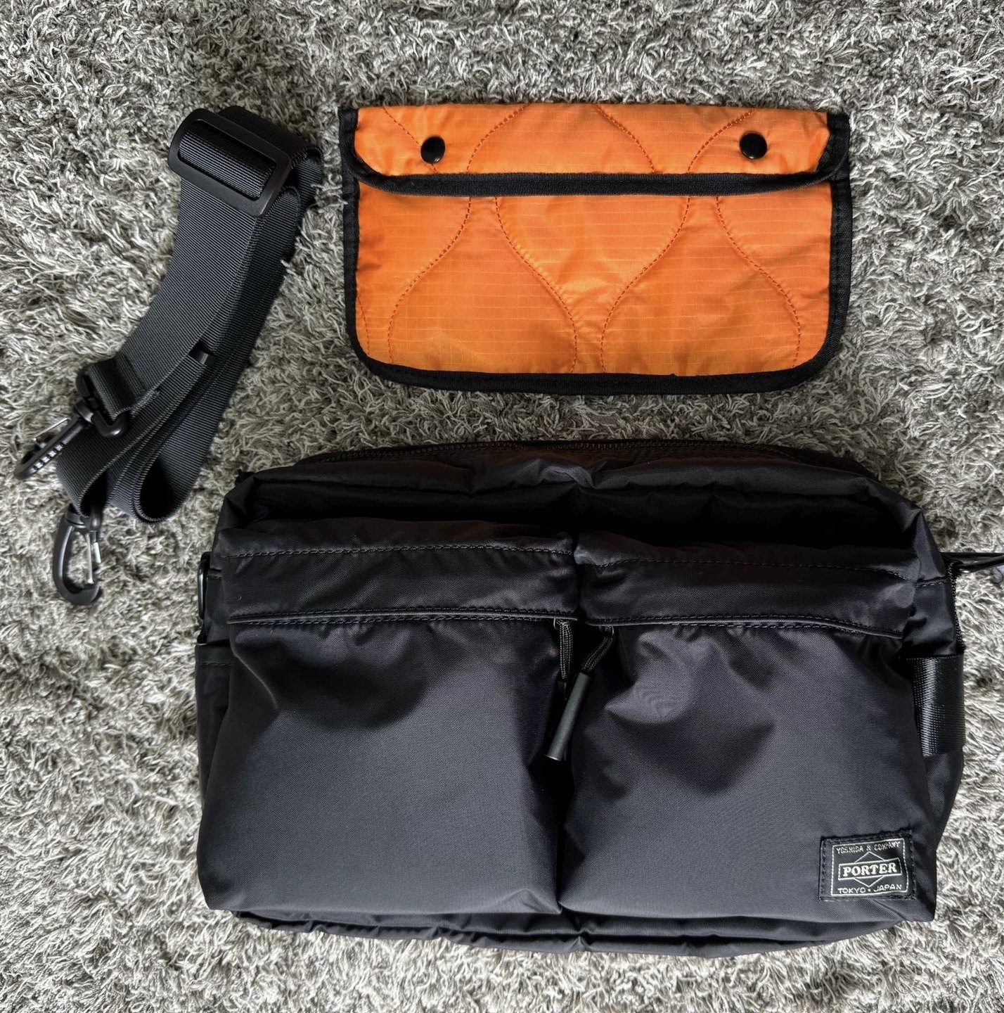 日本吉田PORTERbag同款单肩尼龙大容量斜挎包休闲运动青年男女