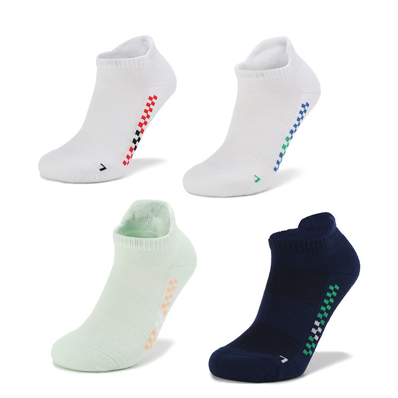 YY同款无标羽毛球运动袜子短筒加厚毛巾底纯棉吸汗男女船袜训练
