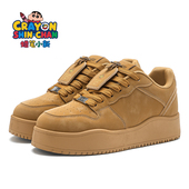 板鞋 春秋情侣运动鞋 女鞋 蜡笔小新男鞋 低帮学生滑板厚底增高休闲鞋